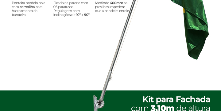 Kit 3 metros para fachada